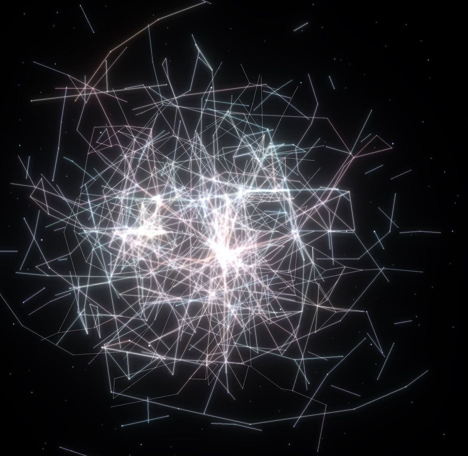 The Time Detectives Temporal Nexus, a luminous web of historical events and their influence links